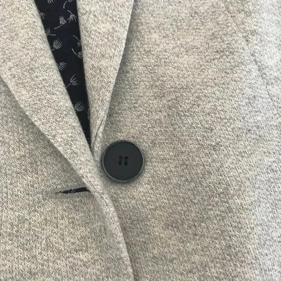 [Zara] NWT Herringbone Grey Blazer With Patches - Picture 3 of 8